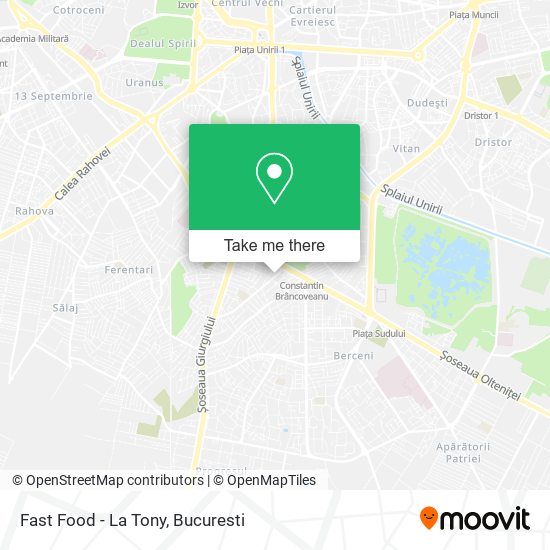 Fast Food - La Tony map