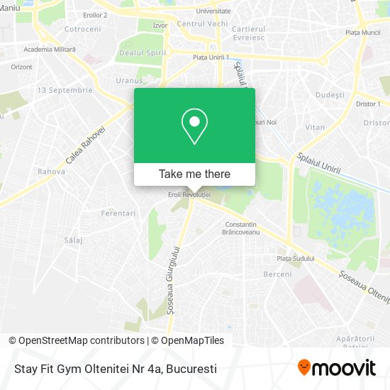 Stay Fit Gym Oltenitei Nr 4a map