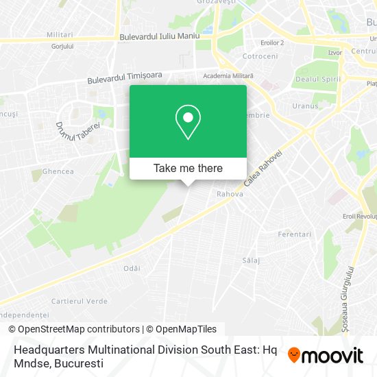 Headquarters Multinational Division South East: Hq Mndse map