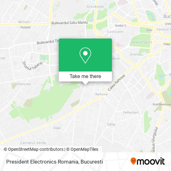President Electronics Romania map