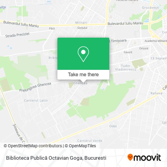 Biblioteca Publică Octavian Goga map