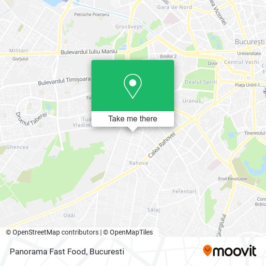 Panorama Fast Food map