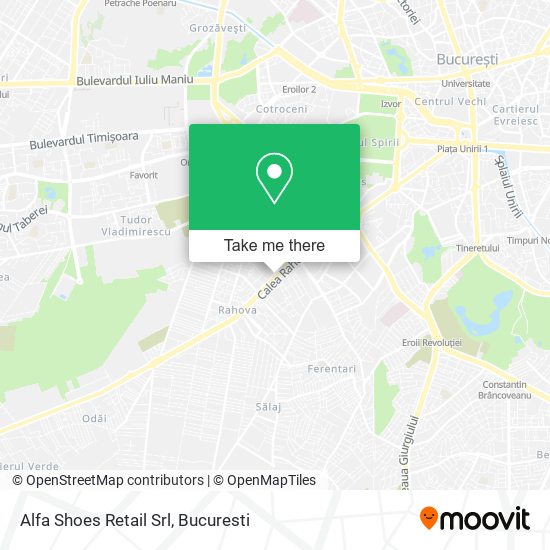 Alfa Shoes Retail Srl map