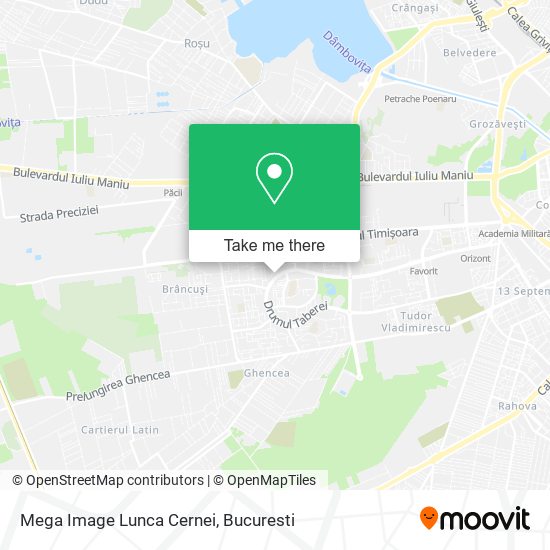 Mega Image Lunca Cernei map