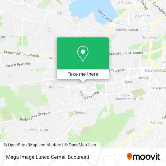 Mega Image Lunca Cernei map