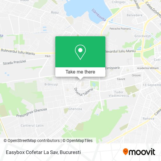 Easybox Cofetar La Sav map