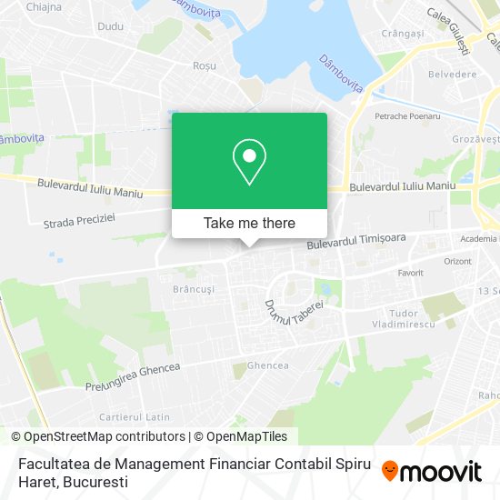 Facultatea de Management Financiar Contabil Spiru Haret map