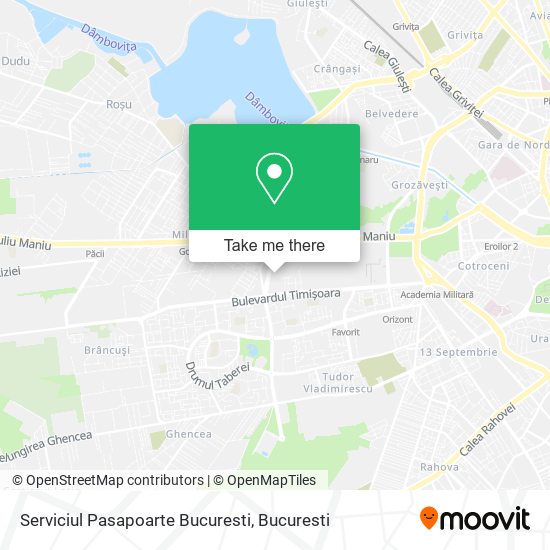 Serviciul Pasapoarte Bucuresti map