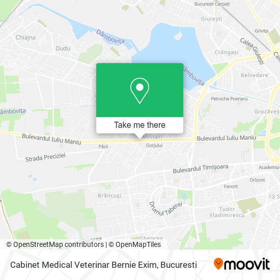 Cabinet Medical Veterinar Bernie Exim map