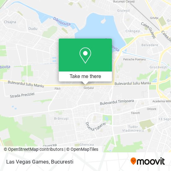 Las Vegas Games map