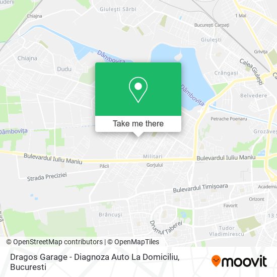 Dragos Garage - Diagnoza Auto La Domiciliu map