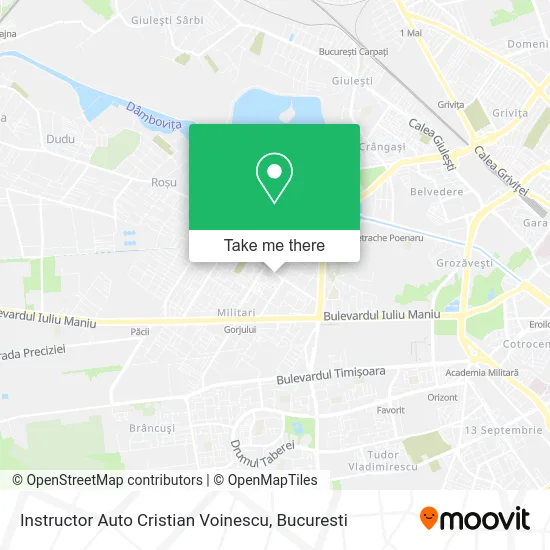 Instructor Auto Cristian Voinescu map