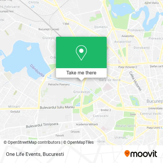 One Life Events map