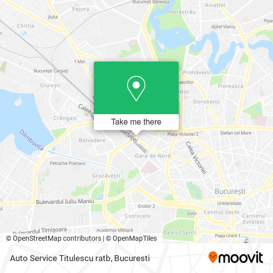 Auto Service Titulescu ratb map
