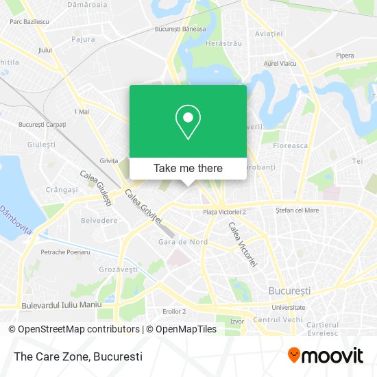 The Care Zone map