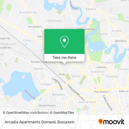 Arcadia Apartments Domenii map