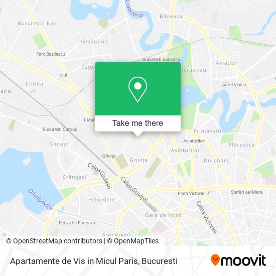 Apartamente de Vis in Micul Paris map
