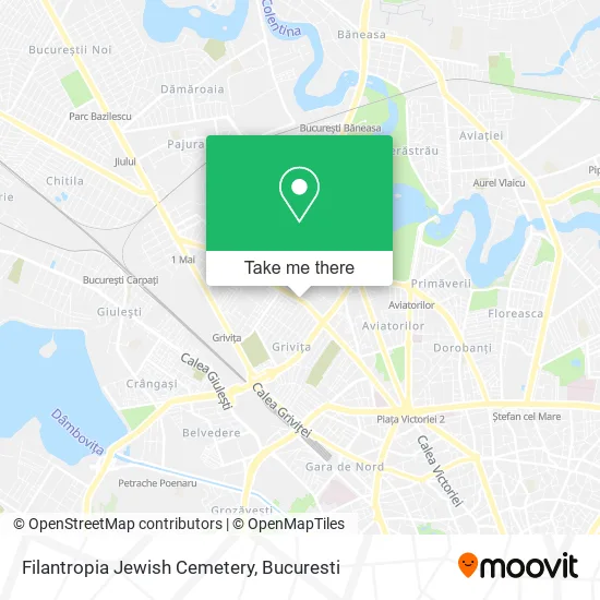 Filantropia Jewish Cemetery map