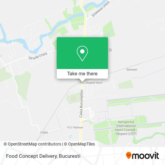 Food Concept Delivery map