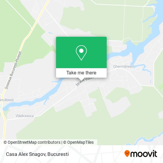 Casa Alex Snagov map