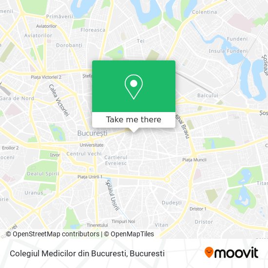 Colegiul Medicilor din Bucuresti map