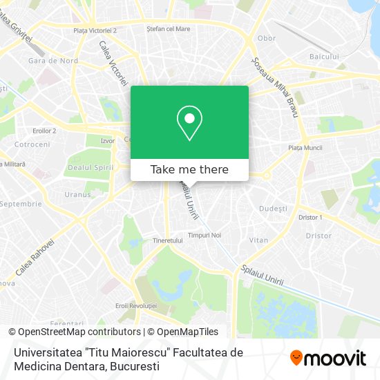 Universitatea "Titu Maiorescu" Facultatea de Medicina Dentara map