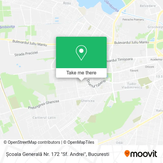 Școala Generală Nr. 172 "Sf. Andrei" map