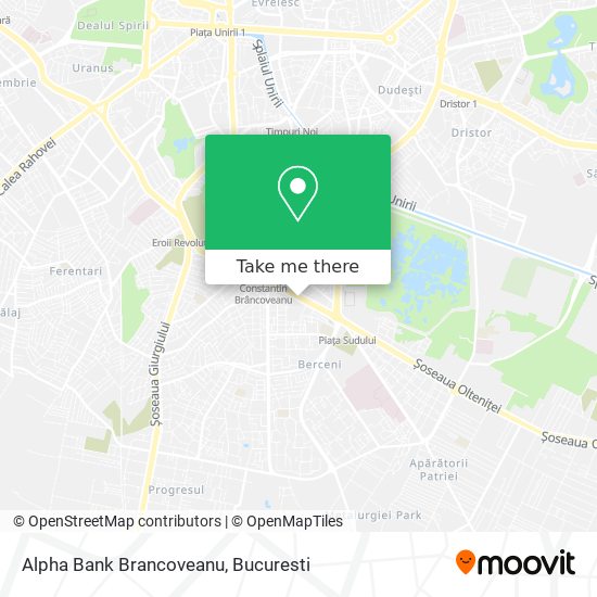 Alpha Bank Brancoveanu map