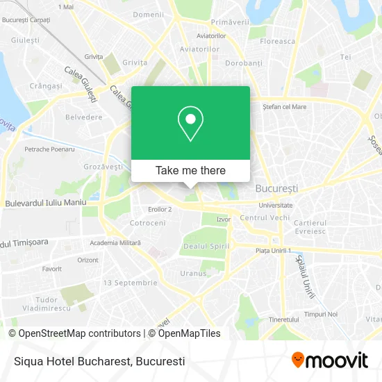 Siqua Hotel Bucharest map