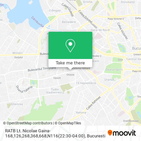 RATB Lt. Nicolae Gaina-168,126,268,368,668,N116(22:30-04:00) map