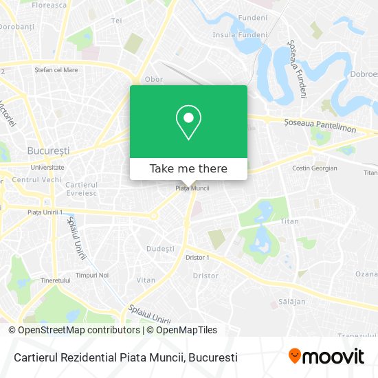 Cartierul Rezidential Piata Muncii map