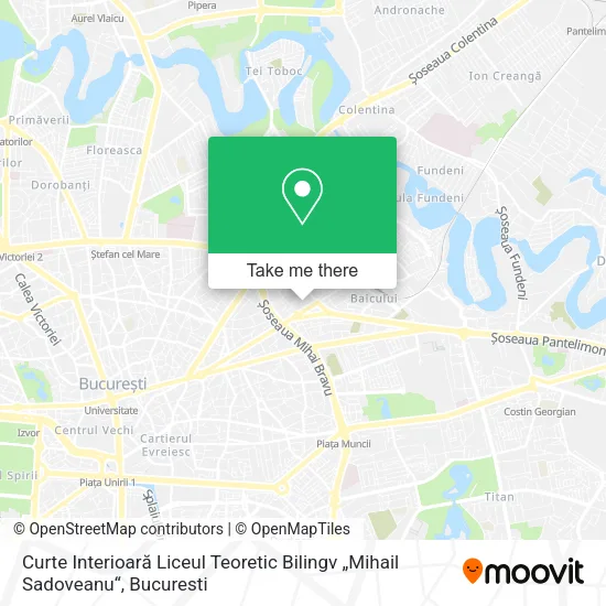 Curte Interioară Liceul Teoretic Bilingv „Mihail Sadoveanu“ map