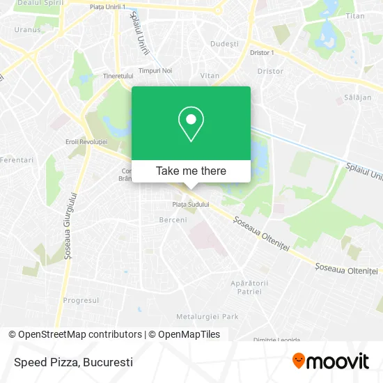Speed Pizza map