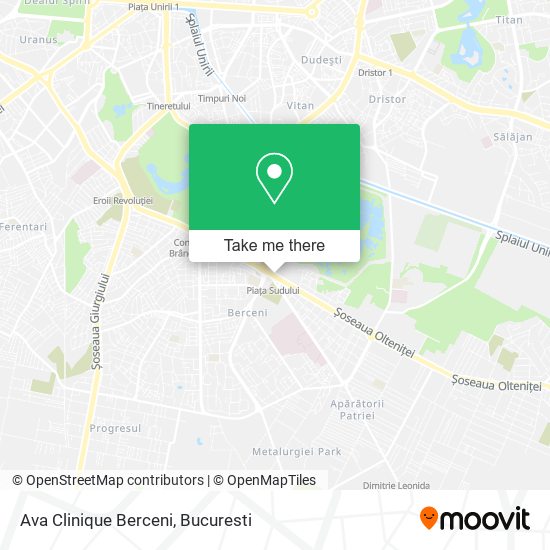 Ava Clinique Berceni map