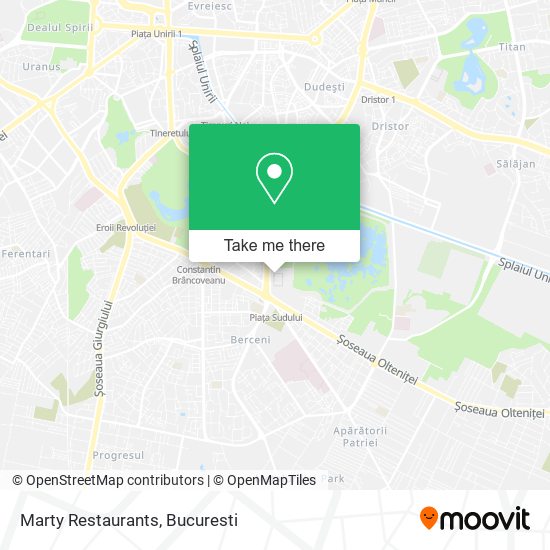 Marty Restaurants map