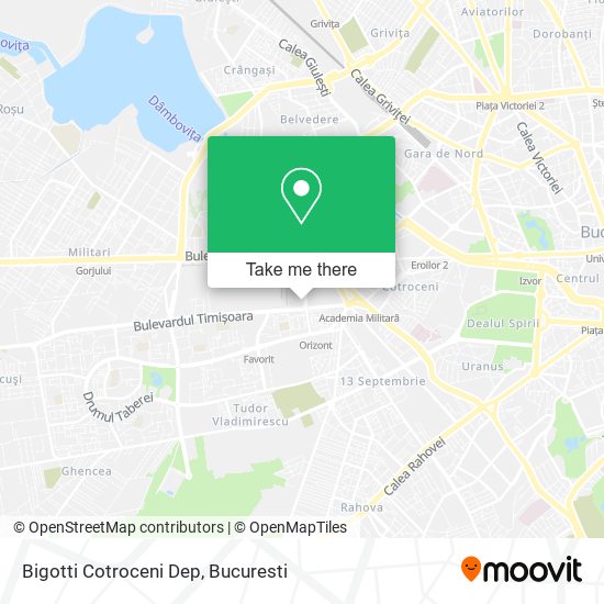 Bigotti Cotroceni Dep map