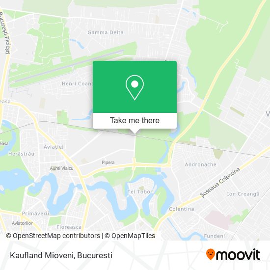 Kaufland Mioveni map