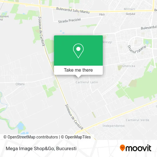 Mega Image Shop&Go map
