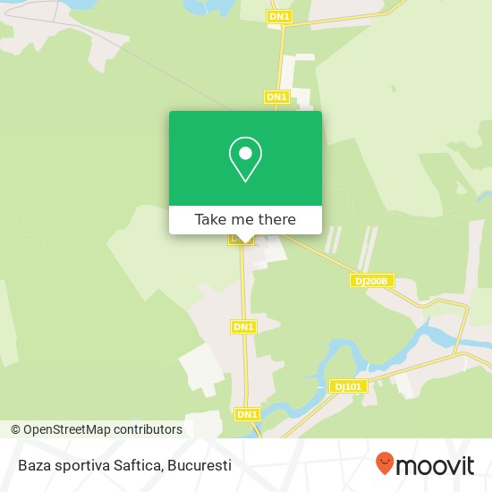 Baza sportiva Saftica map