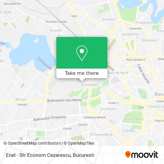 Enel - Str Econom Cezarescu map