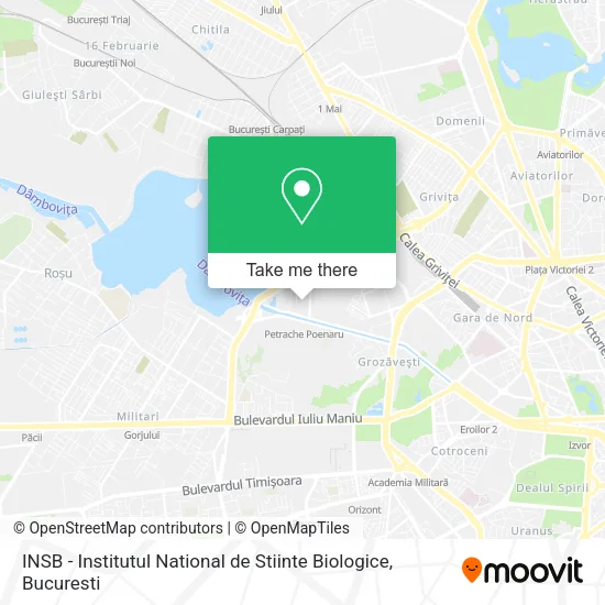 INSB - Institutul National de Stiinte Biologice map