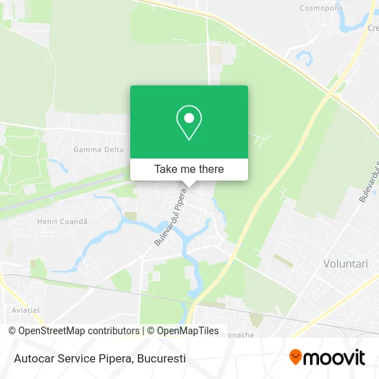 Autocar Service Pipera map