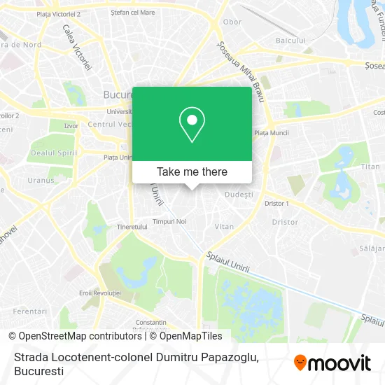 Strada Locotenent-colonel Dumitru Papazoglu map
