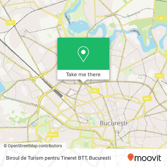 Biroul de Turism pentru Tineret BTT map