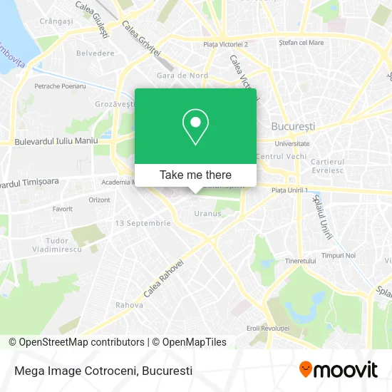 Mega Image Cotroceni map