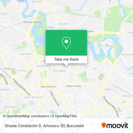 Strada Constantin D. Aricescu 50 map