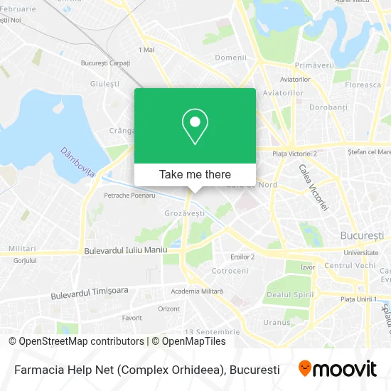 Farmacia Help Net (Complex Orhideea) map