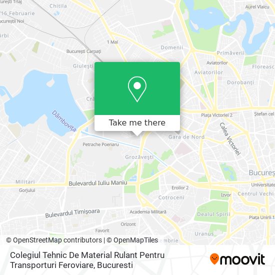 Colegiul Tehnic De Material Rulant Pentru Transporturi Feroviare map