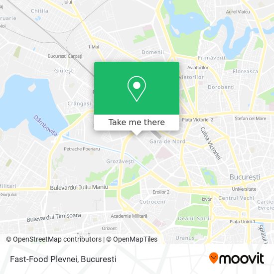 Fast-Food Plevnei map