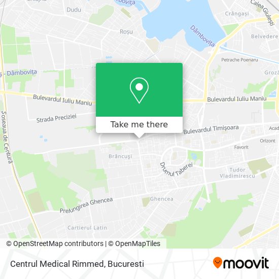 Centrul Medical Rimmed map